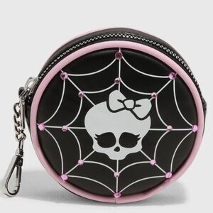 🐭♡Monster High Black and Pink Round Coin Purse